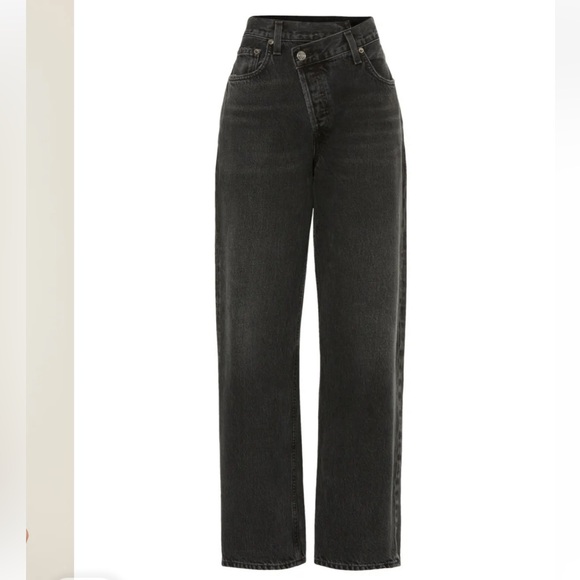 AGOLDE Criss Cross Straight Jeans in Savage Size  High-Waisted  Jeans Size 25 - Picture 3 of 11